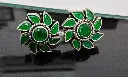 Green earring SB28