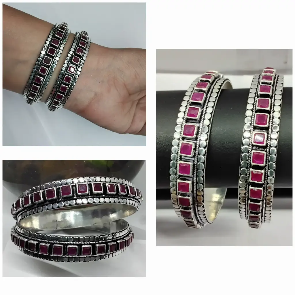 Ruby studded bangles SD11