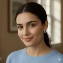 Green Stud Earrings SR07