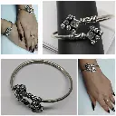 Cubic zirconia white bracelet kada single SD05