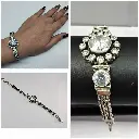 Cubic zirconia white bracelet SA10