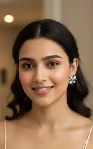 Stud blue earrings SK20